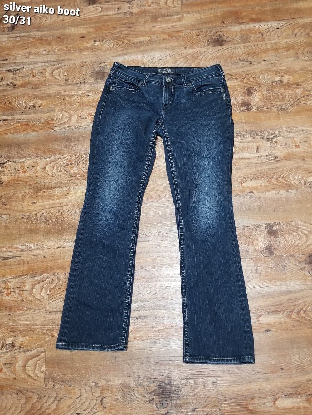 Silver Jean 30/31 Dark Blue Aiko Bootcut Denim